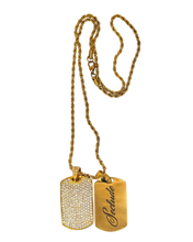 Load image into Gallery viewer, Gold Dog Tags
